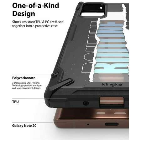 Husa Ringke Fusion X Routine Negru pentru Samsung Galaxy Note 20