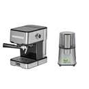 Pachet Espressor cu pompa Studio Casa Mio SC 2001 850 W 15 bar 1.2 l + Rasnita Del Caffe Grind Master 220W 60g Inox