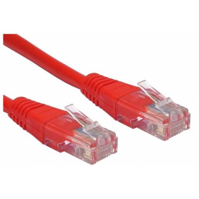 Patchcord UTP Cat 5e 10m Red