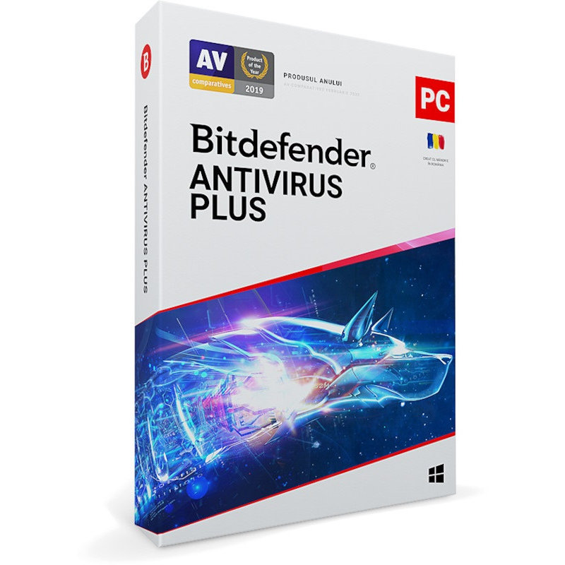 Antivirus Antivirus Plus 2021 10 Dispozitive 1 An Licenta noua Retail Box