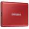 SSD Extern Samsung T7 2TB USB 3.2 2.5 inch Metallic Red