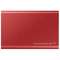 SSD Extern Samsung T7 2TB USB 3.2 2.5 inch Metallic Red