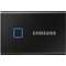 SSD Extern Samsung T7 Touch 2TB USB 3.2 2.5 inch Metallic Black
