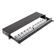 Patch Panel neechipat 19 inch 24 Porturi Black