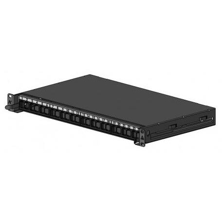 Patch Panel neechipat 19 inch 24 Porturi Black