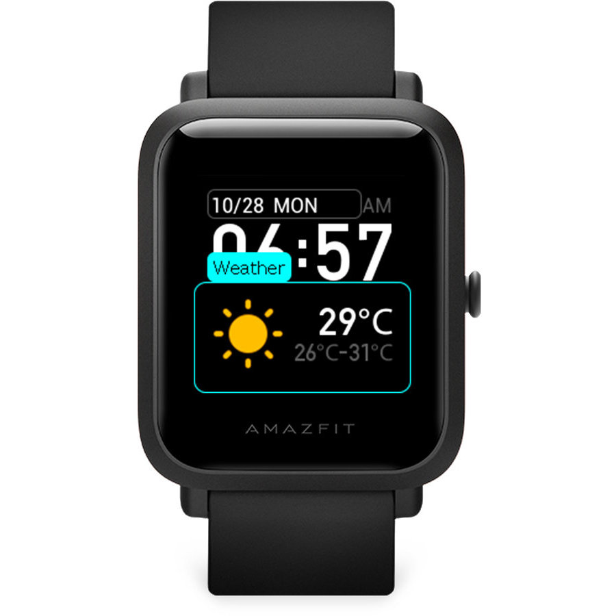 Smartwatch Resigilat Bip S 2020 Bluetooth 5.0 Waterproof 5ATM GPS Carbon Black