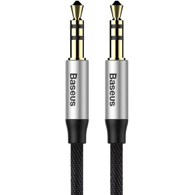 Cablu Audio Yiven M30 mini jack 3.5 mm AUX 1.5m Negru/Argintiu