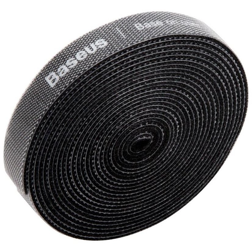 Cablu de date Circle Velcro, 3m, Negru