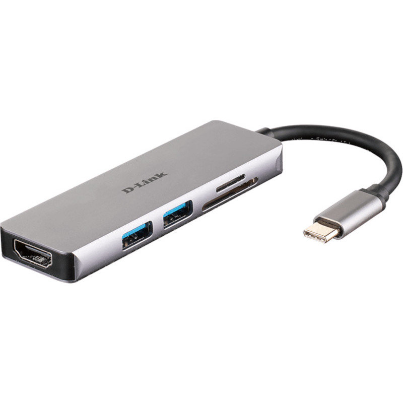 Hub USB DUB-M530 USB-C Silver