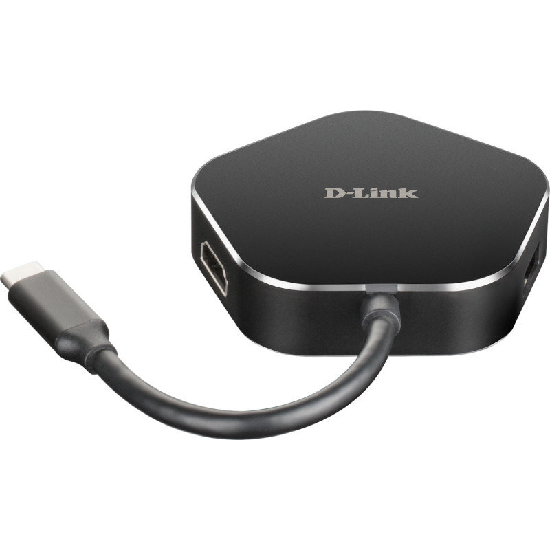 Hub USB DUB-M420 USB-C Black