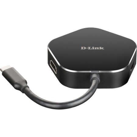 Hub USB D-Link DUB-M420 USB-C Black