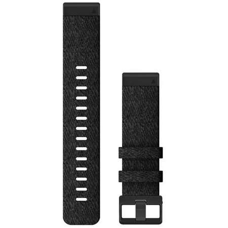 Curea smartwatch QuickFit 22mm Nylon Heathered Black pentru Garmin Fenix 6