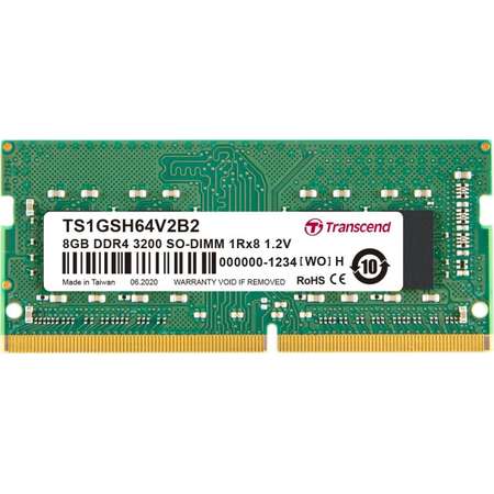 Memorie laptop Transcend 8GB (1x8GB) DDR4 3200MHz CL22 1.2V 1Rx8 1Gx8