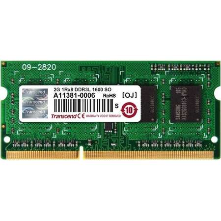 Memorie laptop Transcend 2GB (1x2GB) DDR3L 1333MHz CL9 1.35V SRx8