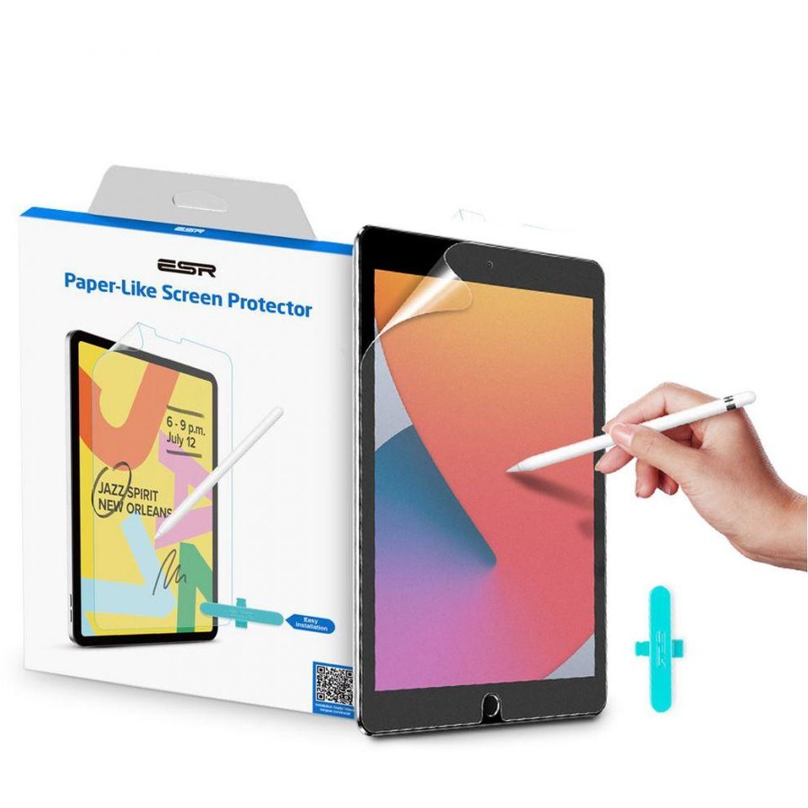 Folie protectie transparenta Paper Feel Protective Film compatibila cu iPad 10.2 inch (2019/2020/2021)