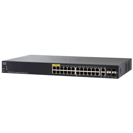 Switch Cisco SG350-28MP 28-port Gigabit POE Managed Black
