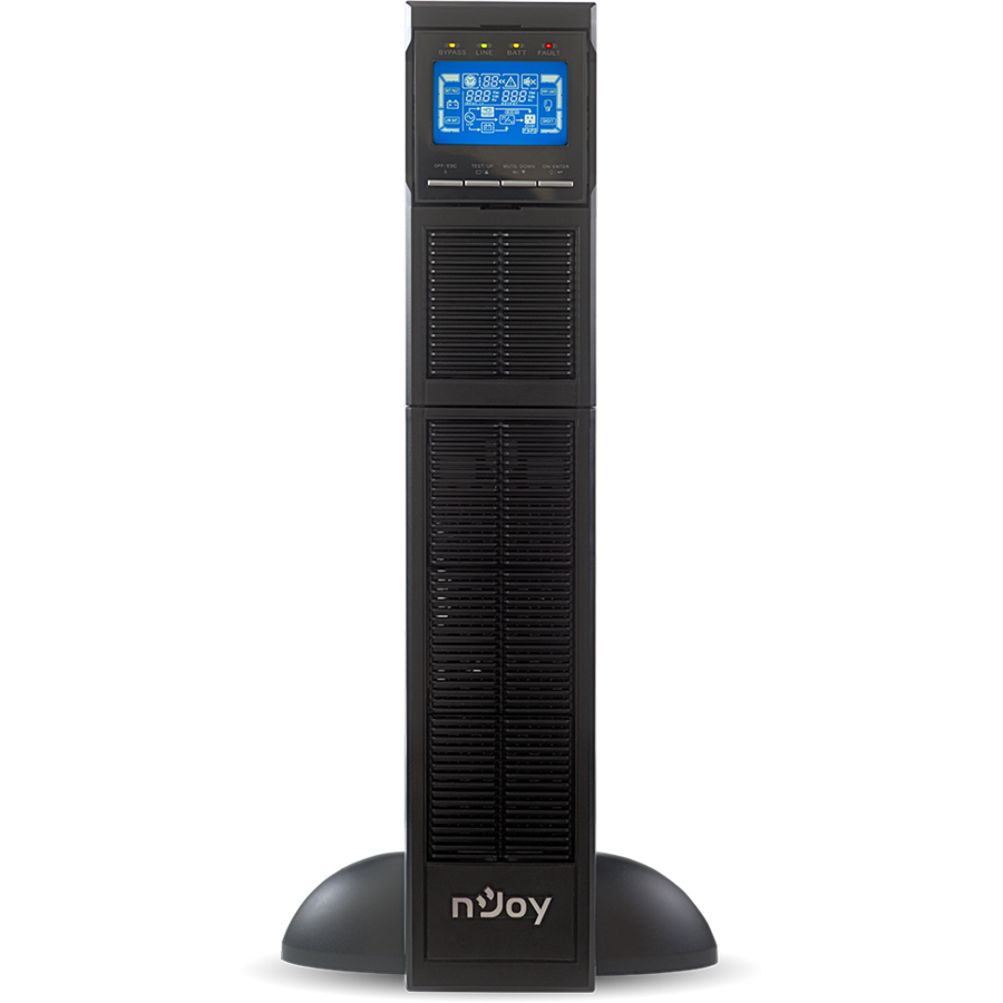 UPS nJoy Balder PWUP-OL10KBA-AZ01B 10000, 10000VA/10000 W, On-line, LCD Display, Management, Rack/Tower, Dubla conversie, 2U, Nu are baterie inclusa, PWUP-OL10KBA-AZ01B - imagine 3