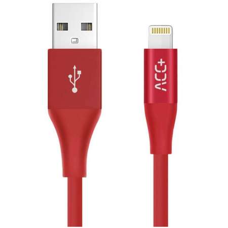 Cablu de date MaxCom ACC+ USB Lightning MFI 1m Rosu