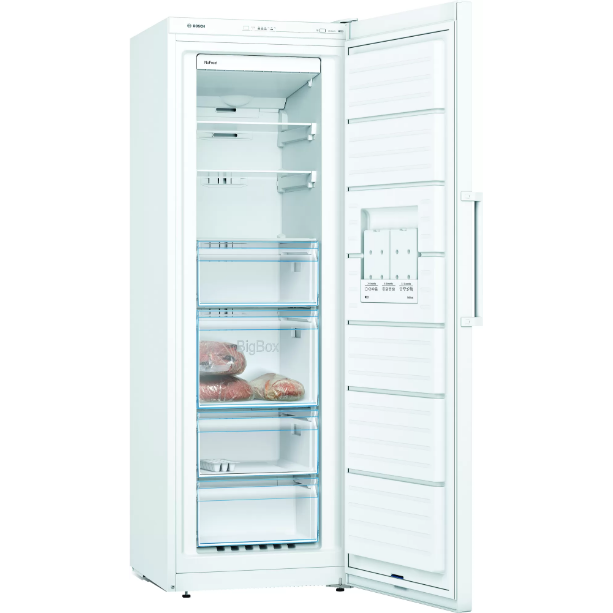 Congelator independent Bosch 176 x 60 cm NoFrost Control electronic al temperaturii Clasa E Alb — imaginea 2