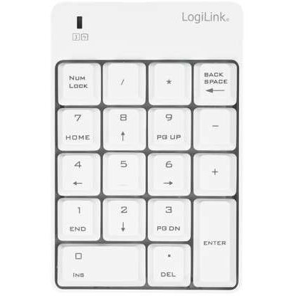 Tastatura numerica Resigilata ID0186 Wireless USB Alb