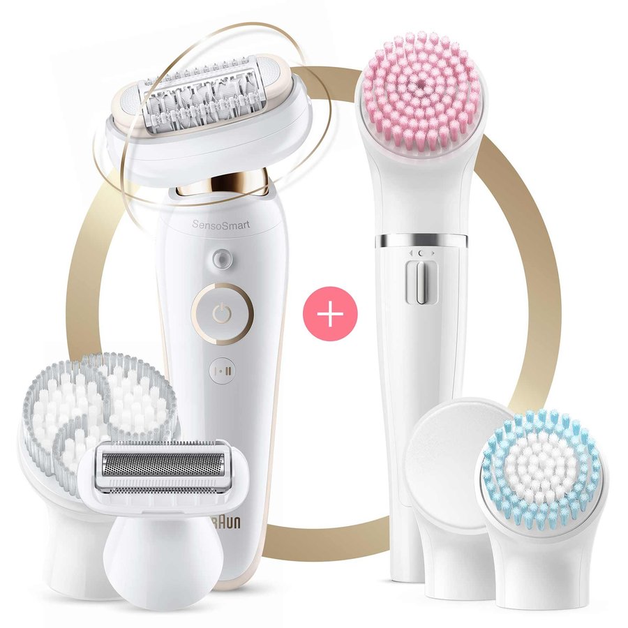 Epilator silk-epil 9 Flex S9100 Wet & Dry  9 accesorii Alb