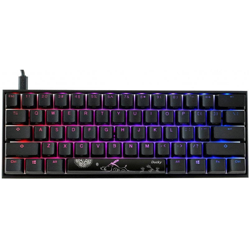 Tastatura gaming Mecha Mini RGB Cherry MX Blue Mecanica Black