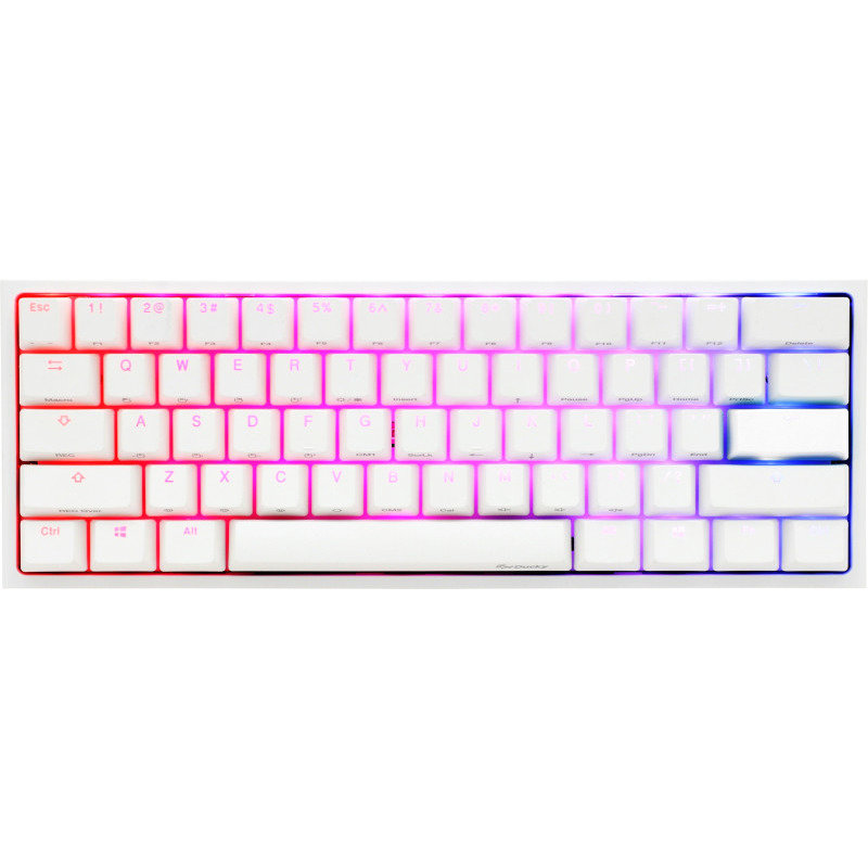 Tastatura gaming One 2 mini Pure White RGB Cherry MX Brown Mecanica White