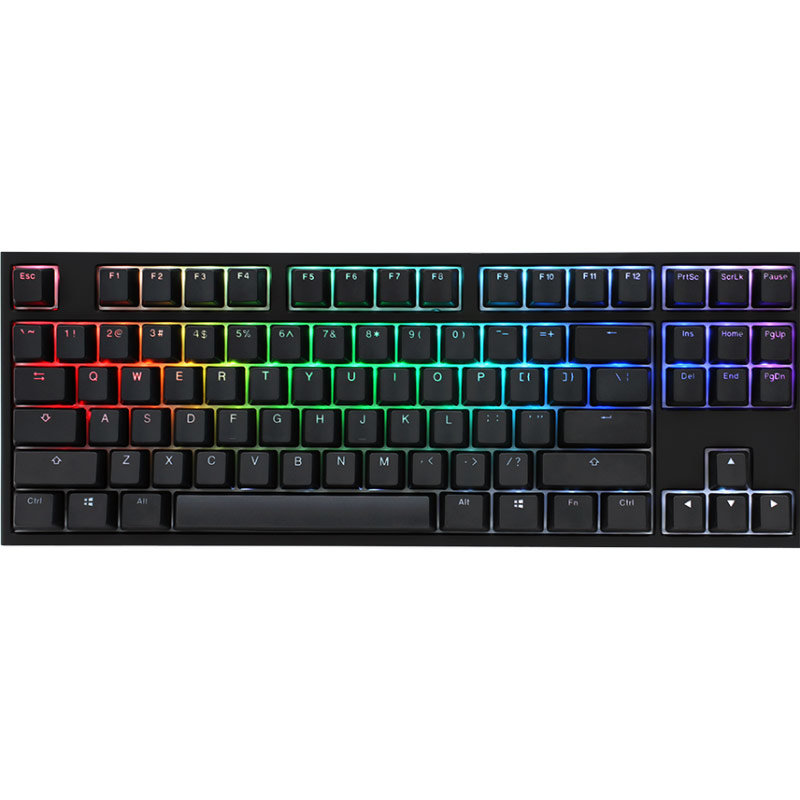 Tastatura gaming One 2 TKL RGB Cherry MX Silver Mecanica Black