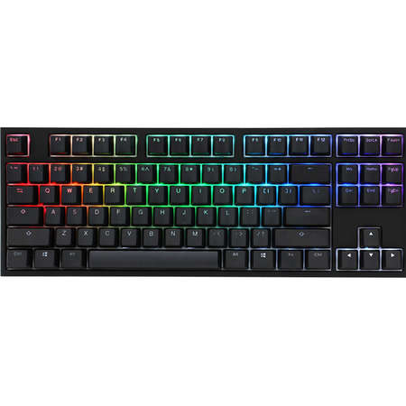 Tastatura gaming DUCKY One 2 TKL RGB Cherry MX Silver Mecanica Black