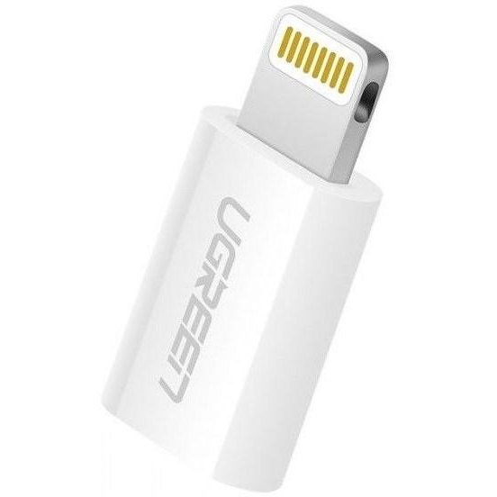 Adaptor US164 Lightning - Micro USB certificare MFi 2.4A Alb