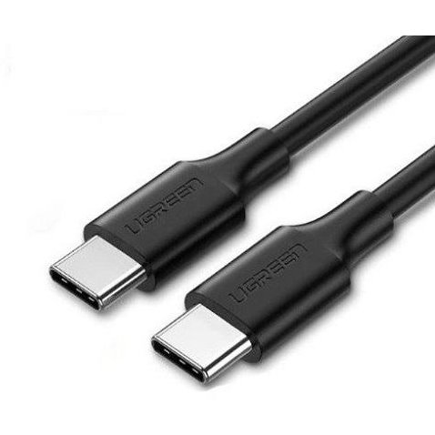 Cablu pentru incarcare si transfer de date US286 2x USB Type-C Power Delivery 60W 3A 1m Negru