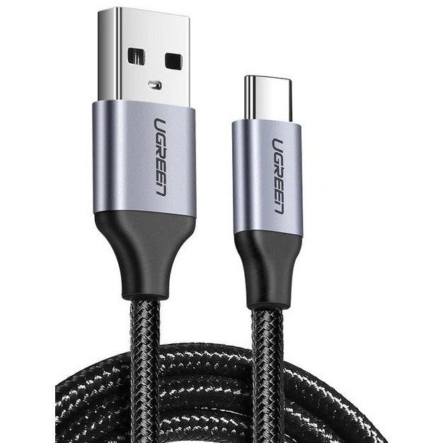 Cablu pentru incarcare si transfer de date US288 USB/USB Type-C Quick Charge 3A 5V 1m Negru