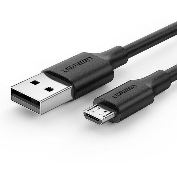 Cablu pentru incarcare si transfer de date US289 USB/Micro-USB Quick Charge 3.0 2.4A 1.5m Negru