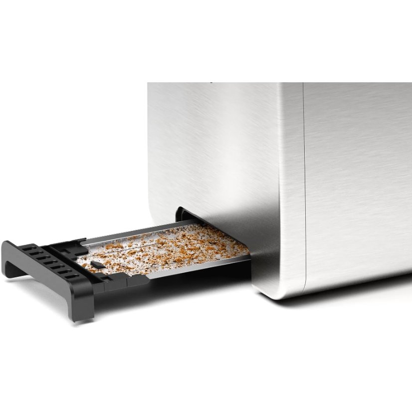 Prăjitor pâine compact Bosch TAT4P420 2 felii 970W Silver Black — imaginea 5