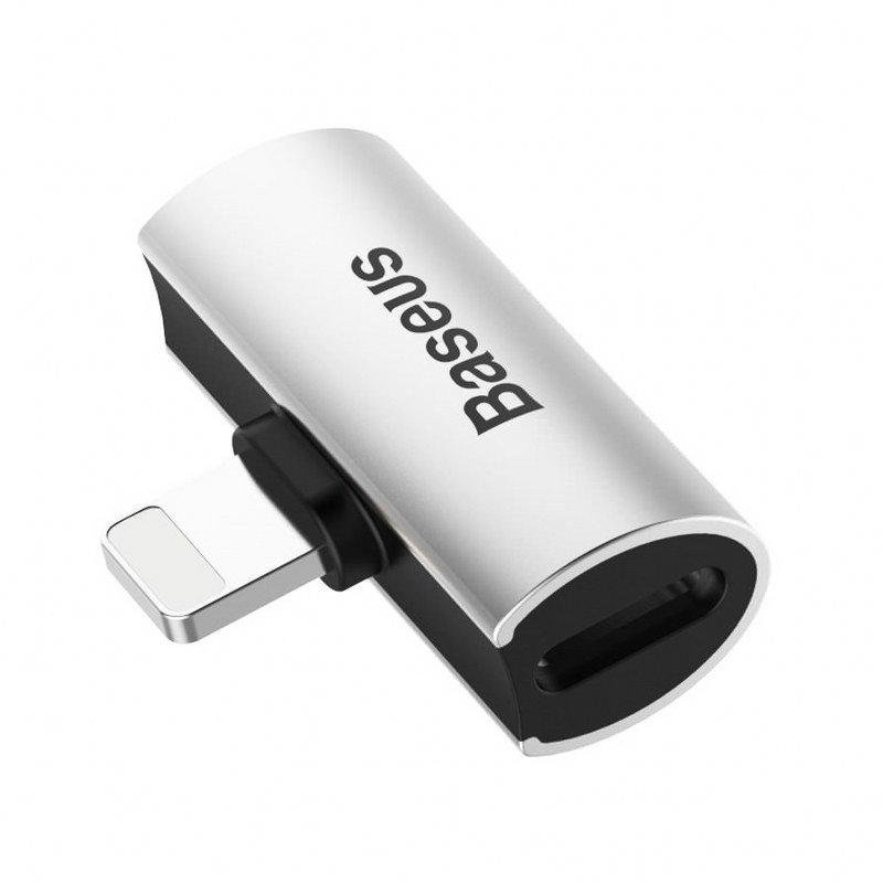 Adaptor L46 tata Lightning la 2x mama Lightning 2A Argintiu/Negru