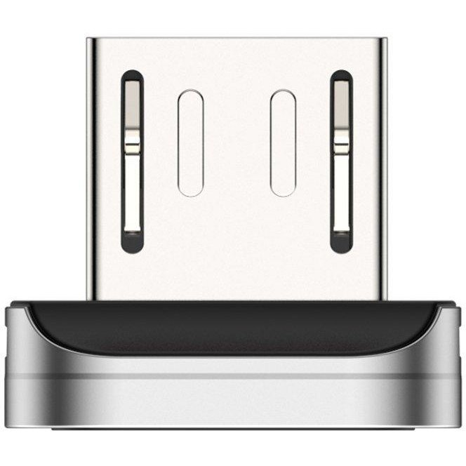 Adaptor pentru cablu Magnetic Zinc Micro-USB Silver