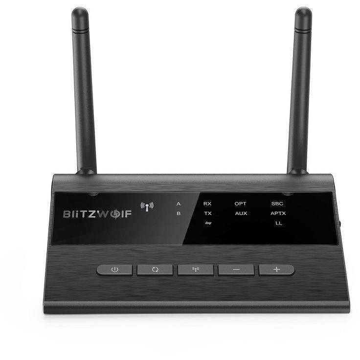 Transmitator si receptor audio BW-BR5 AUX Bluetooth 5.0 Negru