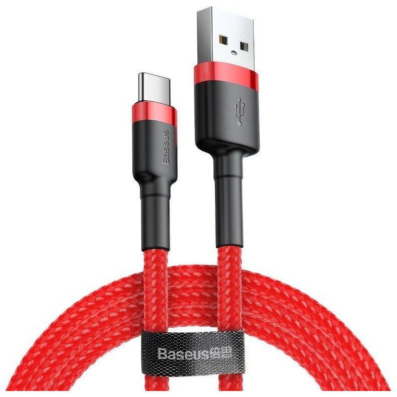 Cablu Cafule USB La USB-C 50cm Rosu