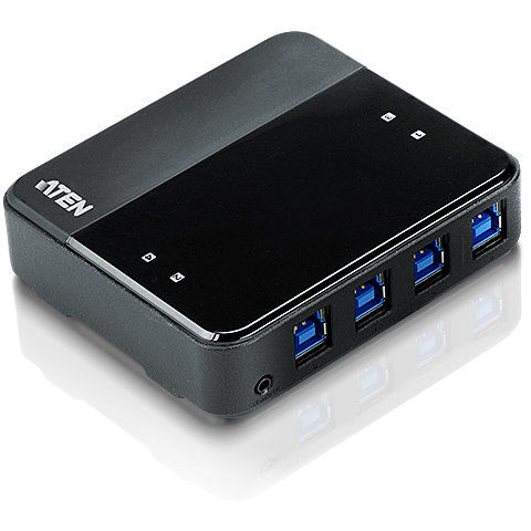 KVM US434 4-port USB 3.1 Gen1 Negru/Gri