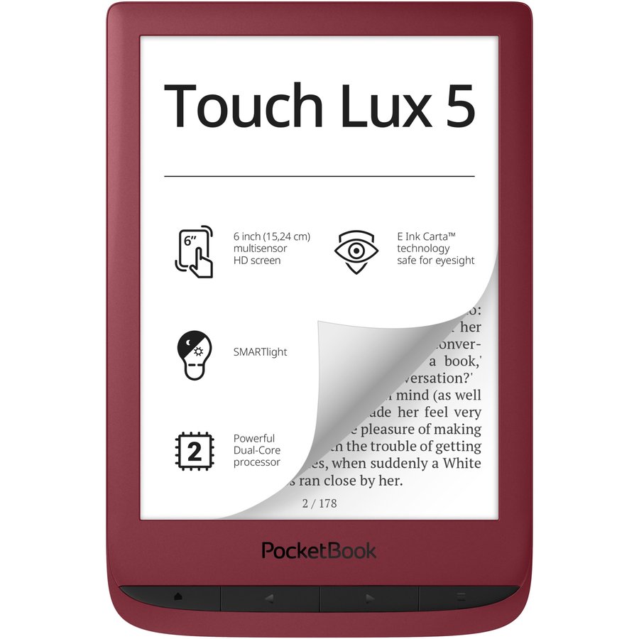 eBook reader Touch Lux 5 6 inch Wi-Fi Ruby Red
