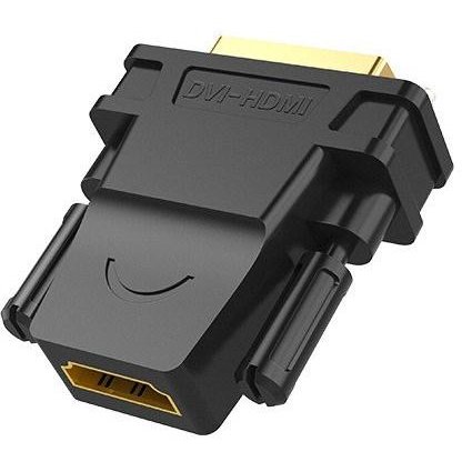 Adaptor video 20124 DVI tata - HDMI mama FullHD Negru