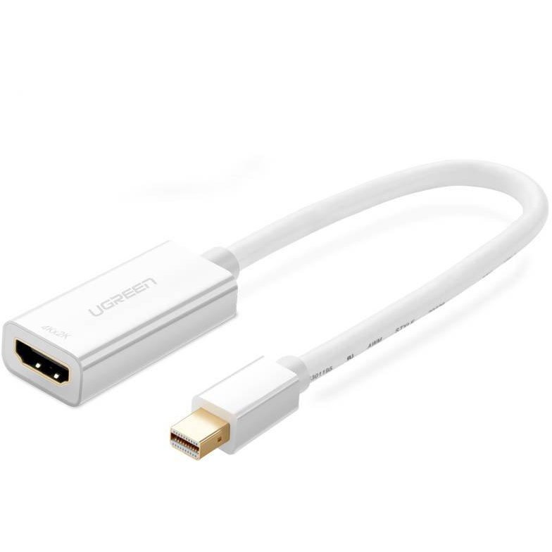 Adaptor video MD112 Mini DisplayPort tata - HDMI mama 4K 30Hz 2 moduri 25cm Alb