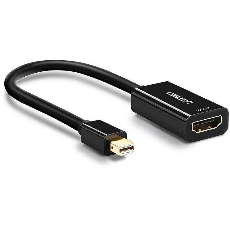 Adaptor video MD112 Mini DisplayPort tata - HDMI mama 4K 30Hz 2 moduri 25cm Negru