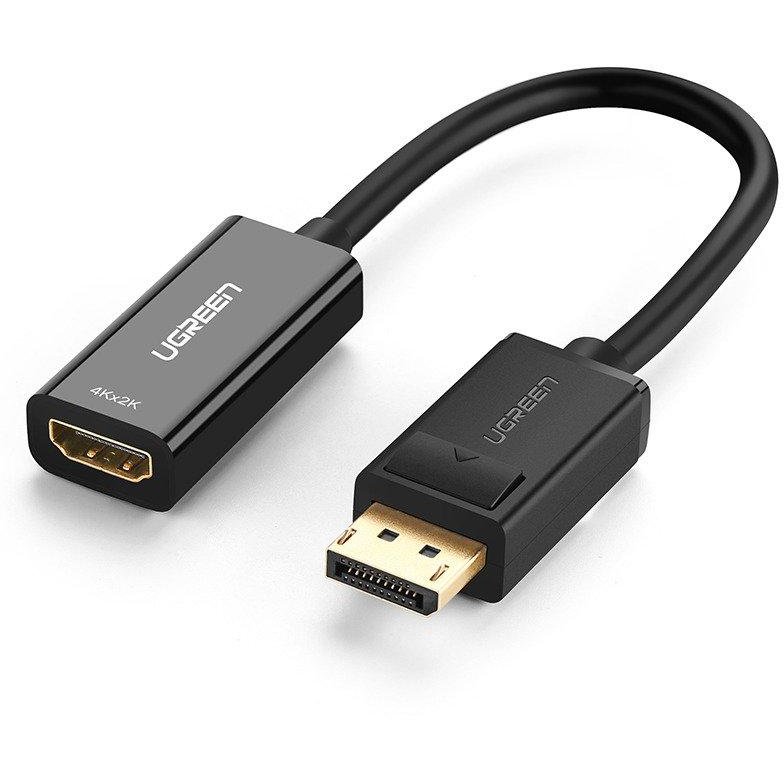 Adaptor video MM137 DisplayPort tata - HDMI mama 4K 30Hz 2 moduri 25cm Negru