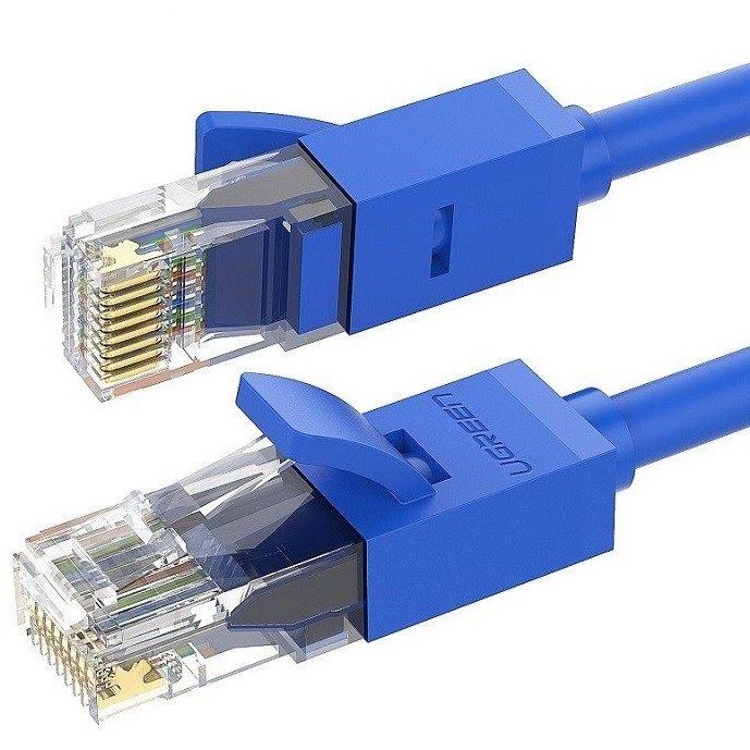 Cablu retea NW102 Ethernet Cat. 6 mufat 2xRJ45 UTP Rounded lungime 15m Albastru