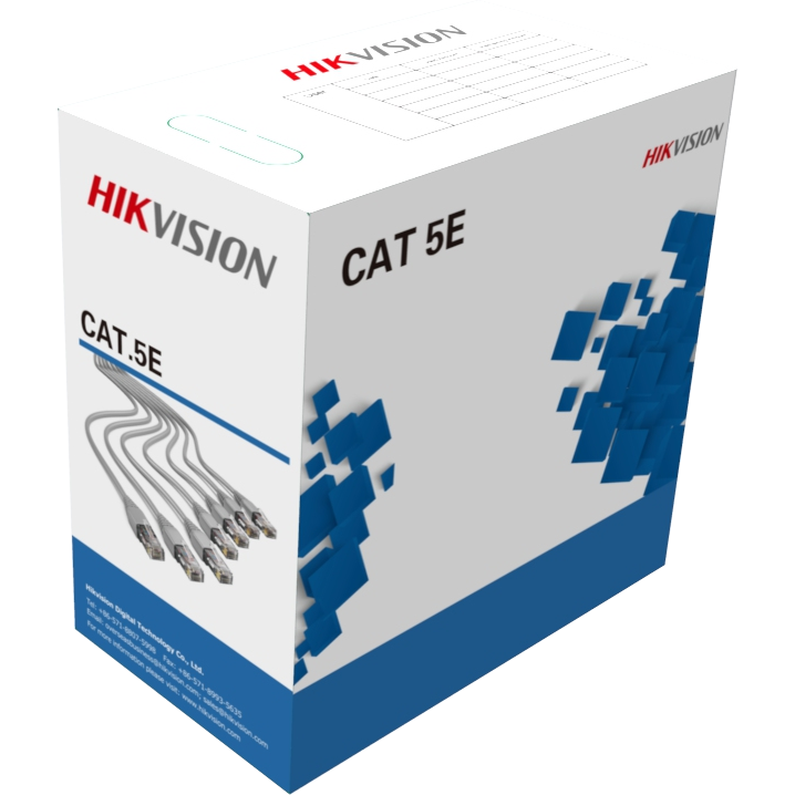 Cablu UTP CAT5E Hikvision, 305 m, DS-1LN5E-E/E - imagine 2