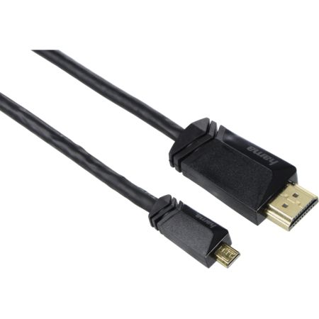 Cablu Hama 12212 HDMI mufa tip A - mufa de tip D Micro Ethernet 1.5 m Negru