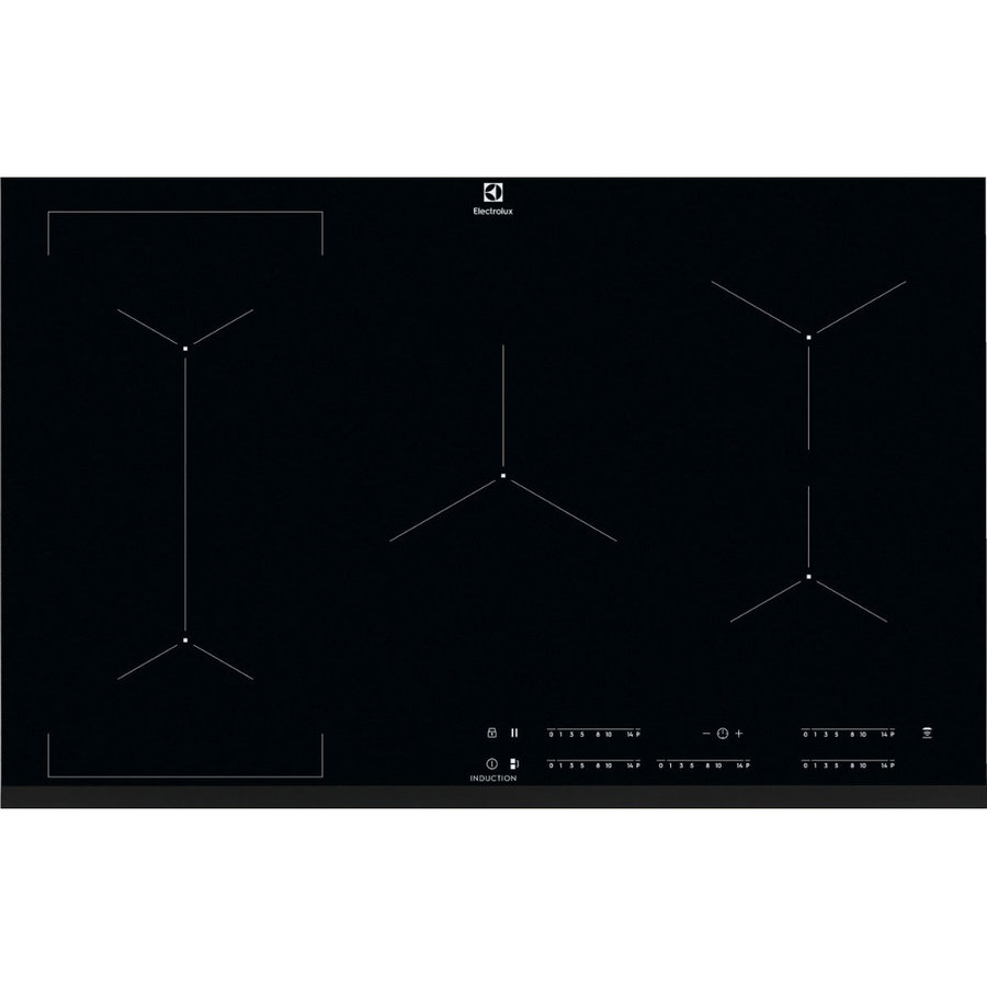 Plita incorporabila EIV835 Inductie 5 zone de gatit Negru