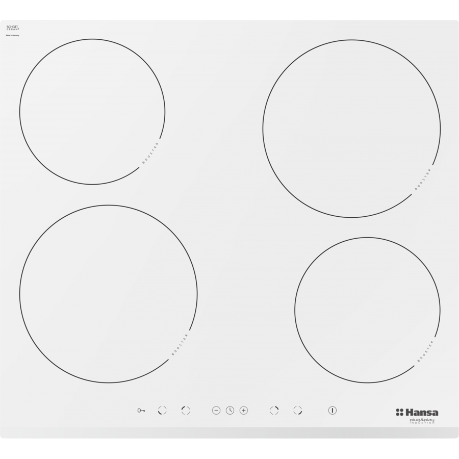 Plita incorporabila BHIW67323 Inductie 4 zone de gatit Alb