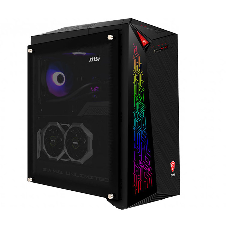 Sistem desktop MEG Infinite X 10SE-668EU Intel Core i7-10700KF 32GB DDR4 2TB HDD 1TB SSD nVidia GeForce RTX 2080 Super Ventus XS 8GB Windows 10 Home Black